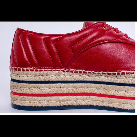Gucci platform espadrilles, Red and so comfy - Picture 7 of 8